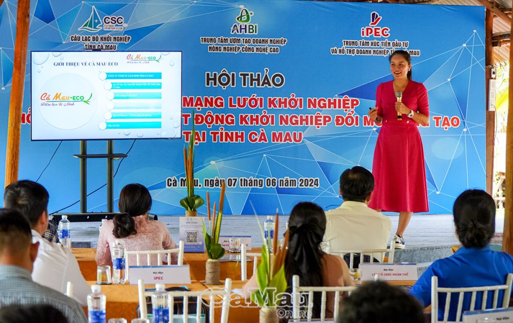 hoạt động khởi nghiệp tại tỉnh Cà Mau
